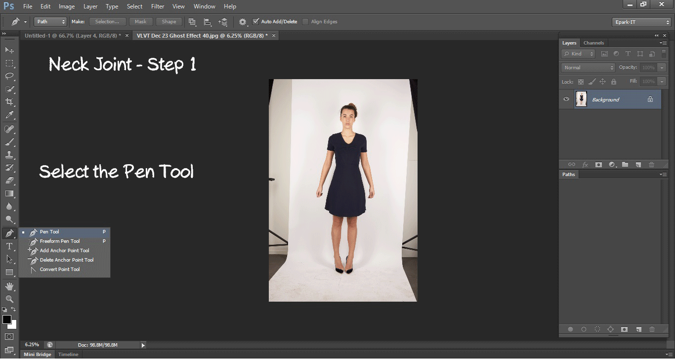 Neck Joint in Photoshop